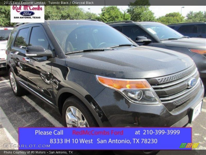 Tuxedo Black / Charcoal Black 2015 Ford Explorer Limited