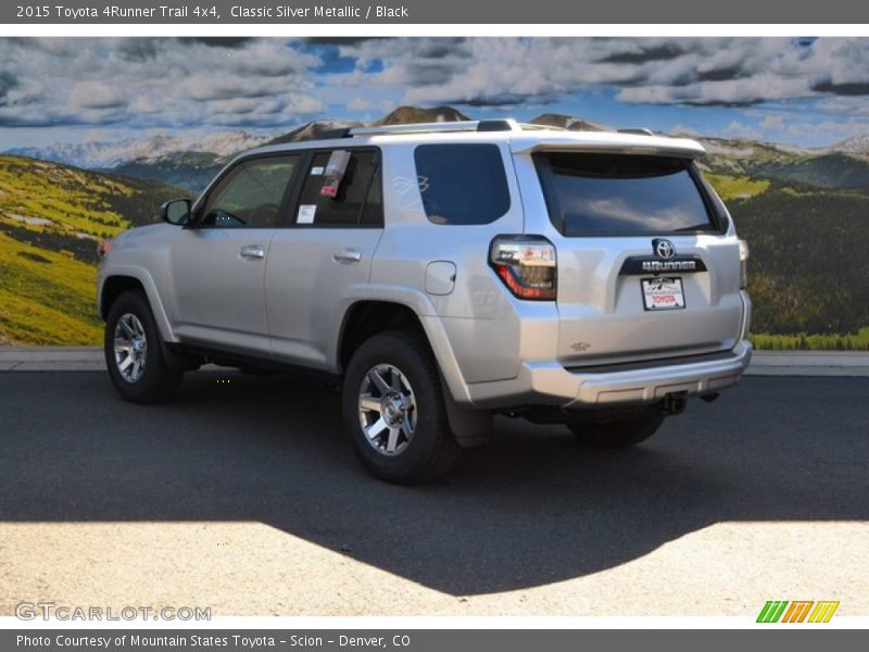 Classic Silver Metallic / Black 2015 Toyota 4Runner Trail 4x4