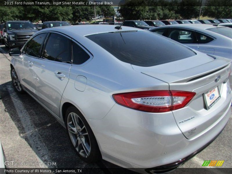 Ingot Silver Metallic / Charcoal Black 2015 Ford Fusion Titanium