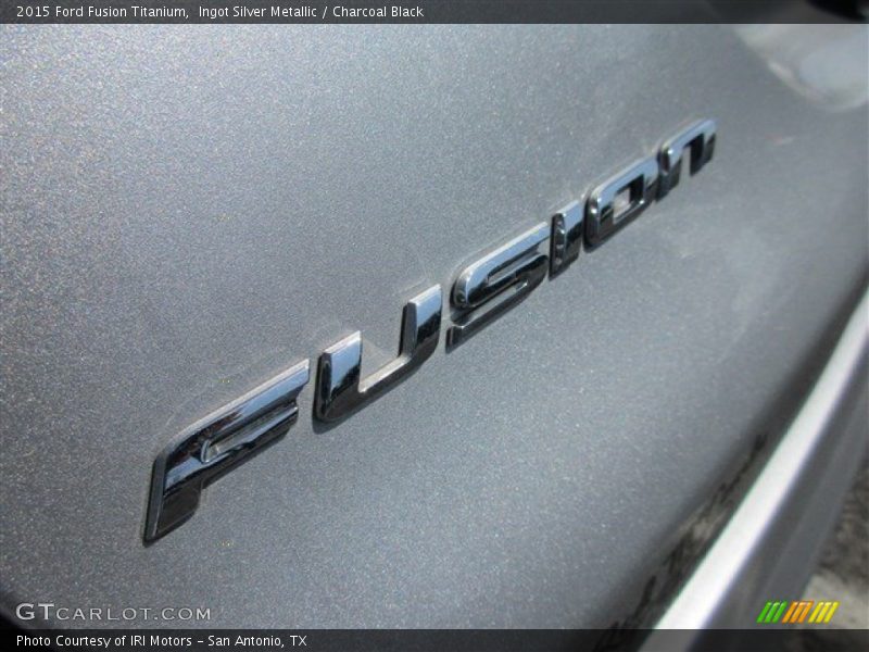 Ingot Silver Metallic / Charcoal Black 2015 Ford Fusion Titanium