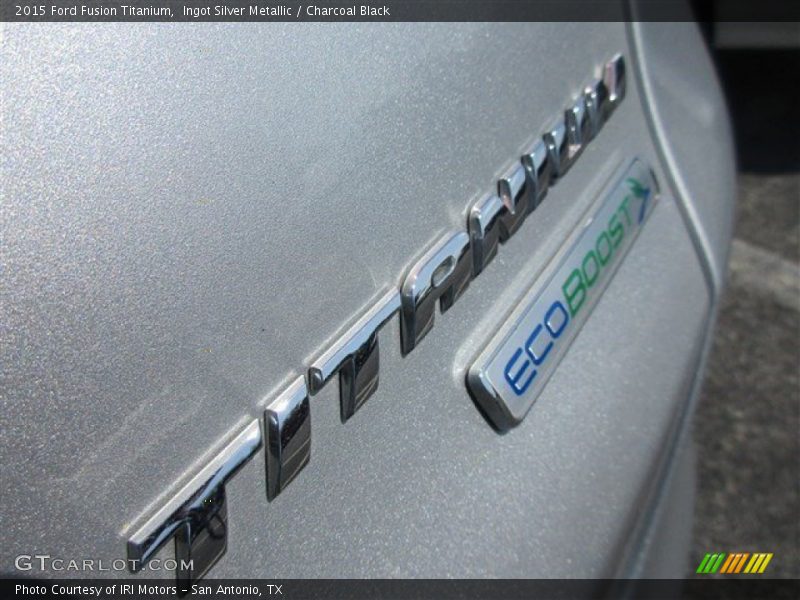 Ingot Silver Metallic / Charcoal Black 2015 Ford Fusion Titanium