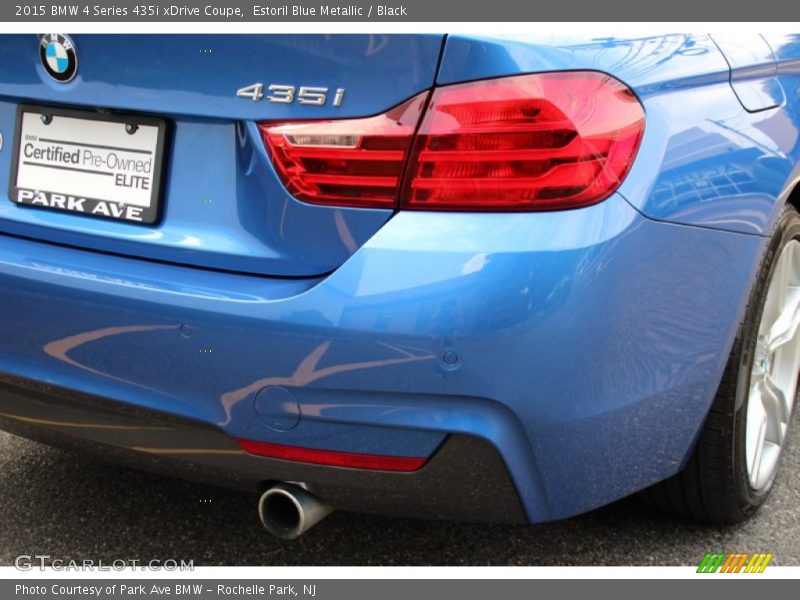 Estoril Blue Metallic / Black 2015 BMW 4 Series 435i xDrive Coupe