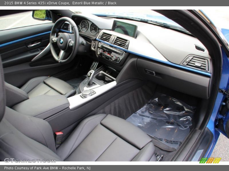 Estoril Blue Metallic / Black 2015 BMW 4 Series 435i xDrive Coupe