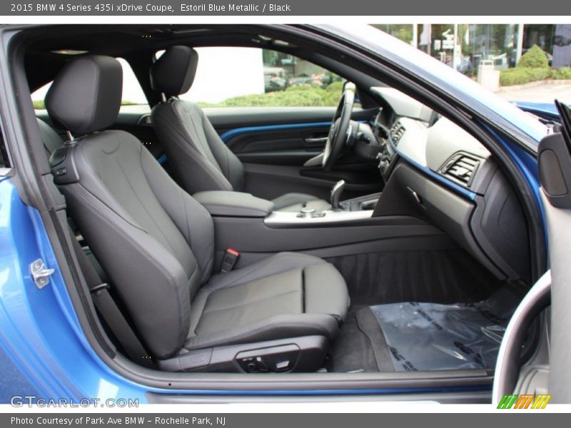 Estoril Blue Metallic / Black 2015 BMW 4 Series 435i xDrive Coupe
