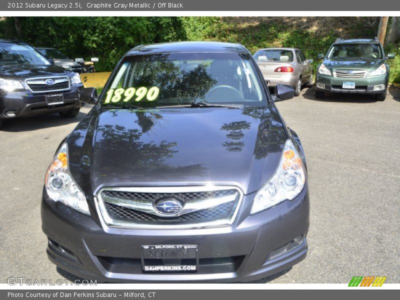 Graphite Gray Metallic / Off Black 2012 Subaru Legacy 2.5i