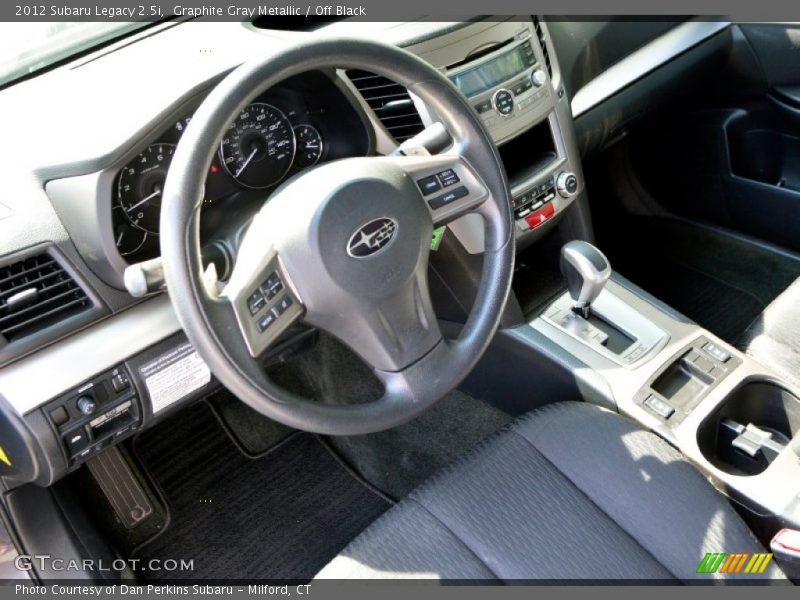 Graphite Gray Metallic / Off Black 2012 Subaru Legacy 2.5i
