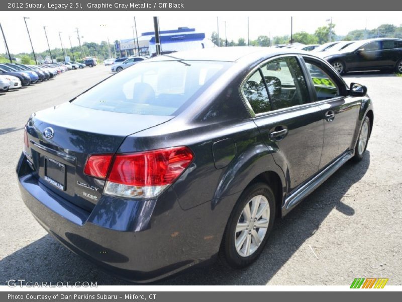 Graphite Gray Metallic / Off Black 2012 Subaru Legacy 2.5i