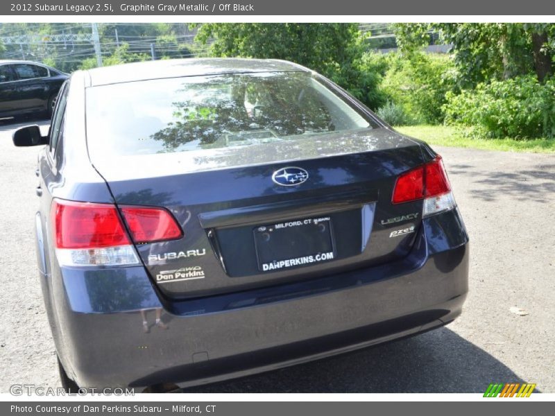 Graphite Gray Metallic / Off Black 2012 Subaru Legacy 2.5i