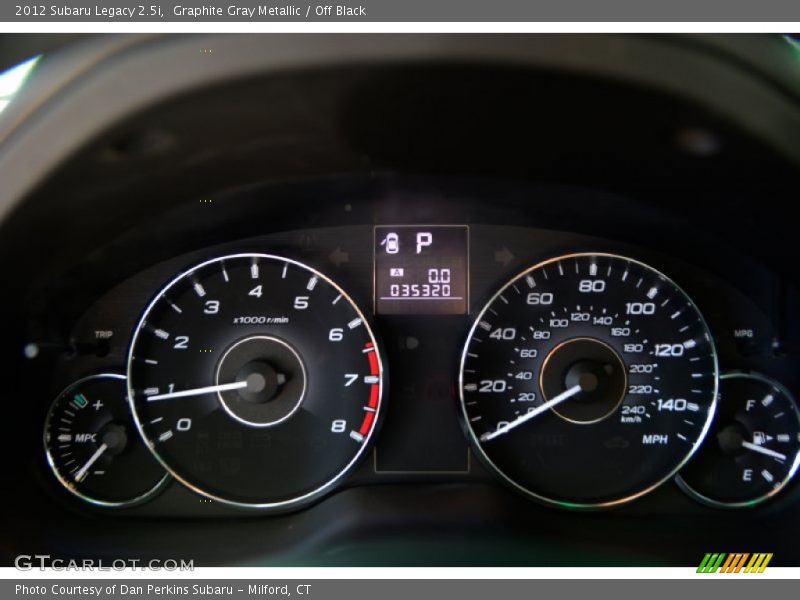 Graphite Gray Metallic / Off Black 2012 Subaru Legacy 2.5i