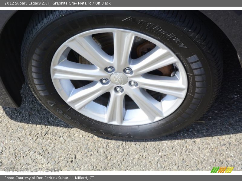 Graphite Gray Metallic / Off Black 2012 Subaru Legacy 2.5i