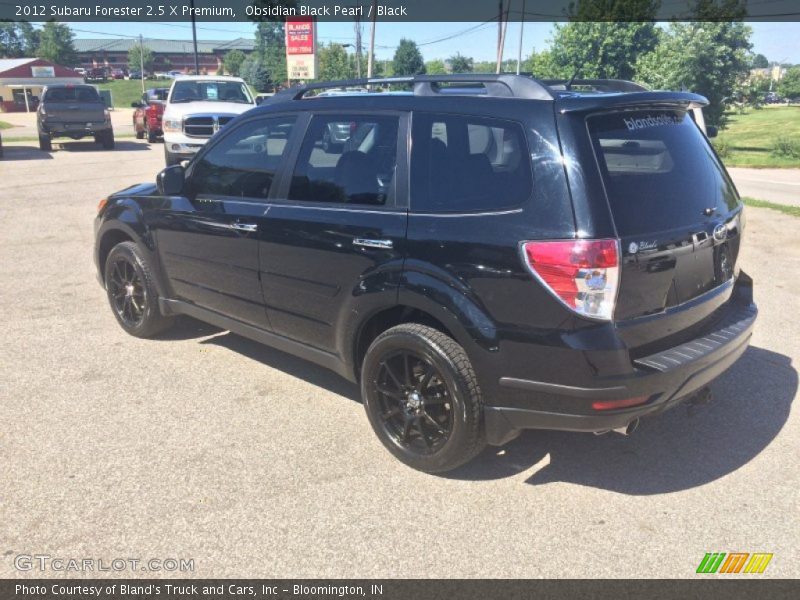 Obsidian Black Pearl / Black 2012 Subaru Forester 2.5 X Premium