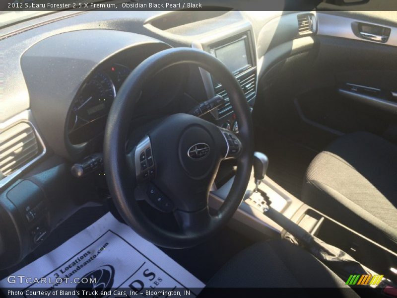 Obsidian Black Pearl / Black 2012 Subaru Forester 2.5 X Premium