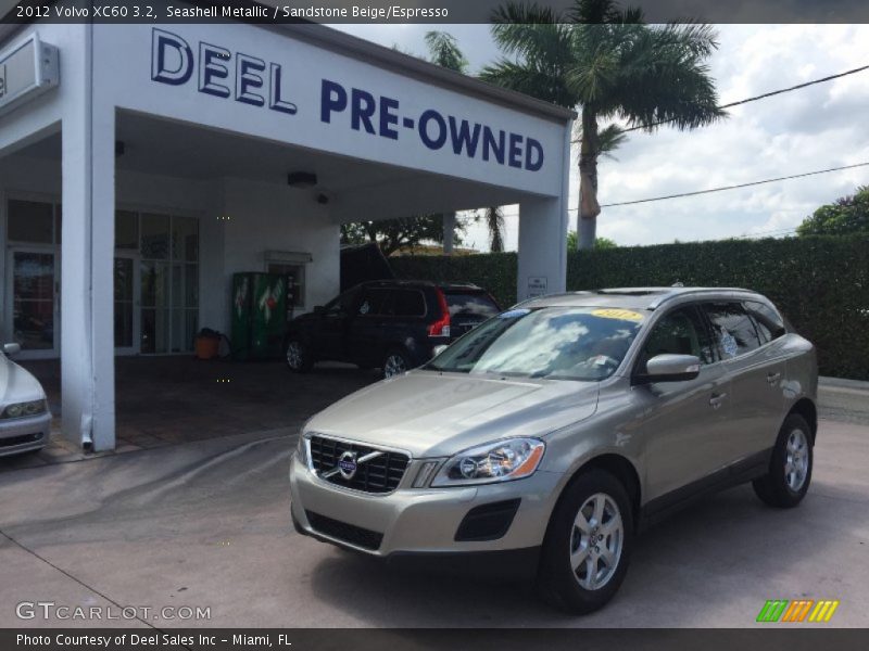 Seashell Metallic / Sandstone Beige/Espresso 2012 Volvo XC60 3.2