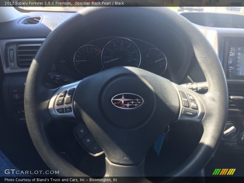 Obsidian Black Pearl / Black 2012 Subaru Forester 2.5 X Premium