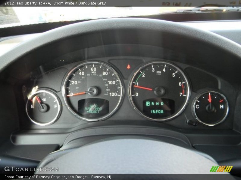 Bright White / Dark Slate Gray 2012 Jeep Liberty Jet 4x4