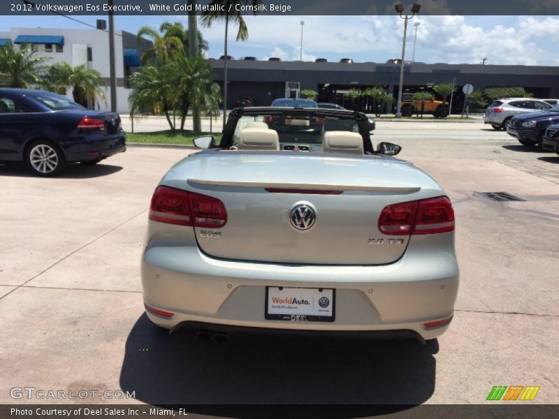 White Gold Metallic / Cornsilk Beige 2012 Volkswagen Eos Executive