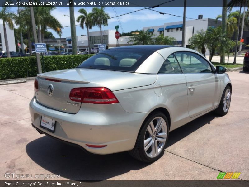 White Gold Metallic / Cornsilk Beige 2012 Volkswagen Eos Executive