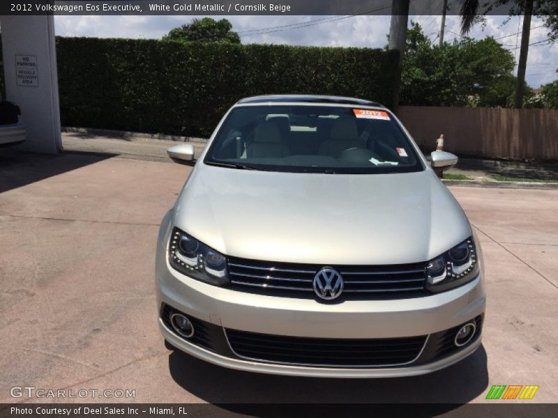 White Gold Metallic / Cornsilk Beige 2012 Volkswagen Eos Executive