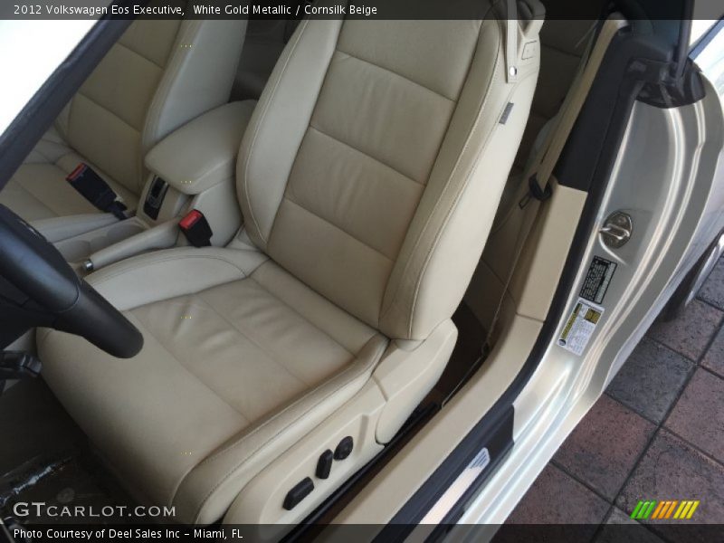 White Gold Metallic / Cornsilk Beige 2012 Volkswagen Eos Executive