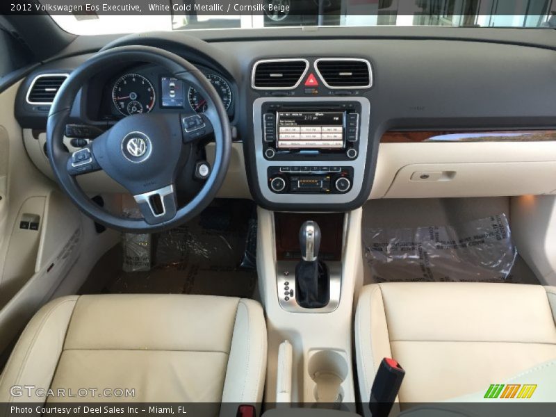 White Gold Metallic / Cornsilk Beige 2012 Volkswagen Eos Executive