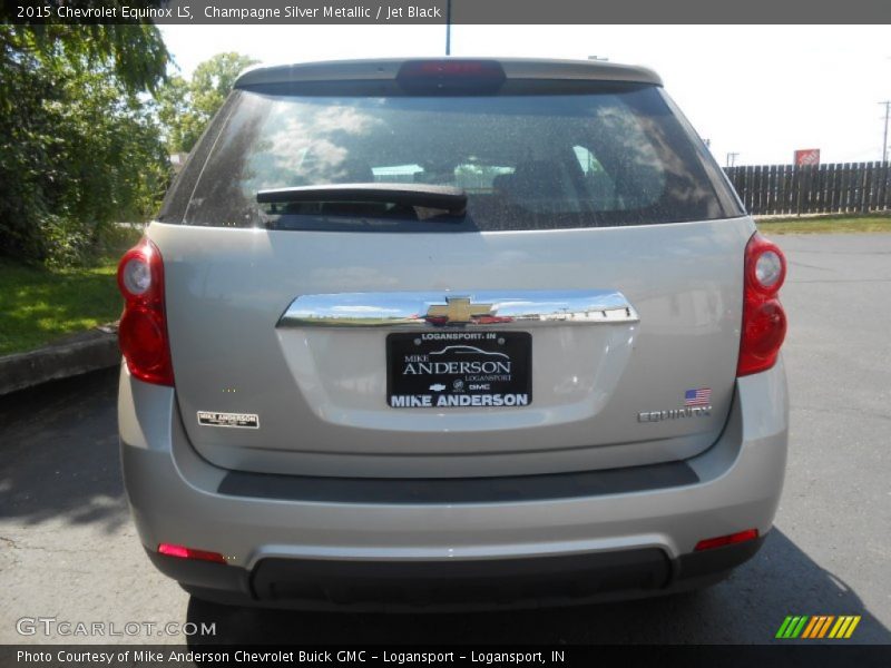 Champagne Silver Metallic / Jet Black 2015 Chevrolet Equinox LS