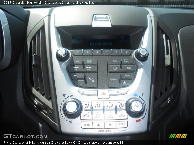 Champagne Silver Metallic / Jet Black 2015 Chevrolet Equinox LS