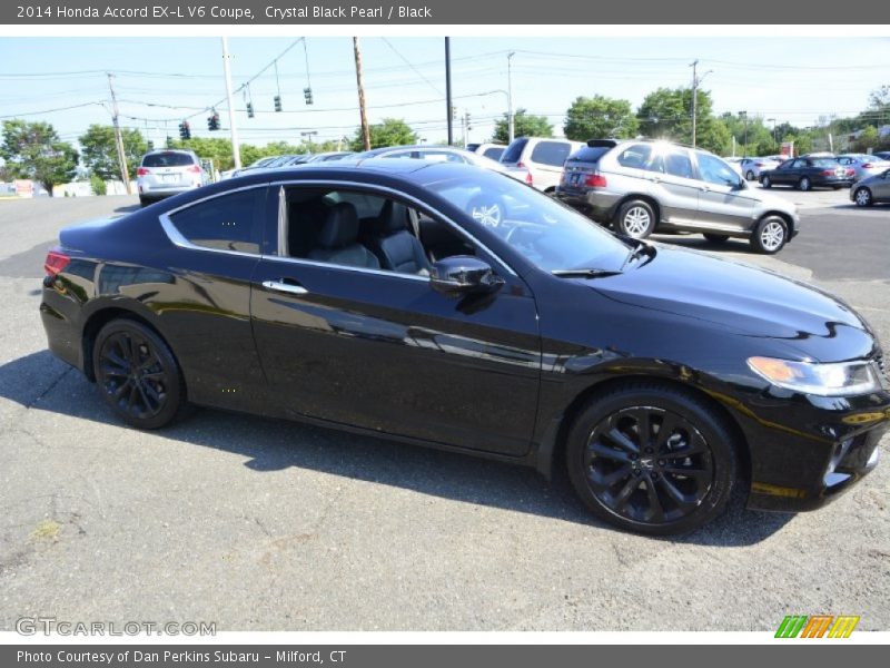 Crystal Black Pearl / Black 2014 Honda Accord EX-L V6 Coupe