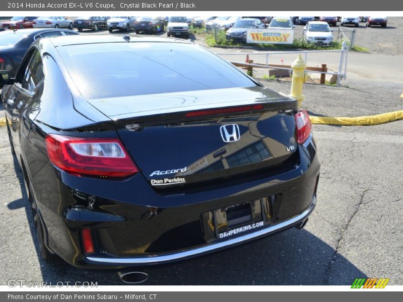 Crystal Black Pearl / Black 2014 Honda Accord EX-L V6 Coupe