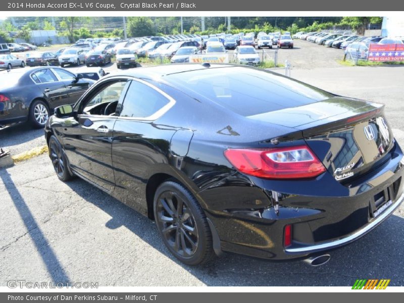 Crystal Black Pearl / Black 2014 Honda Accord EX-L V6 Coupe