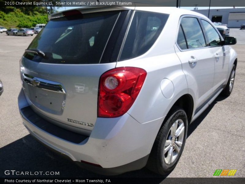 Silver Ice Metallic / Jet Black/Light Titanium 2010 Chevrolet Equinox LS