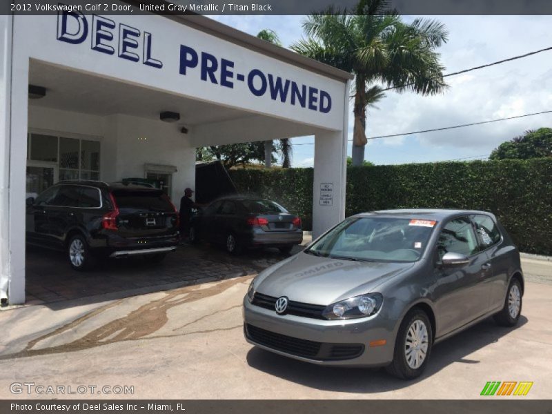 United Gray Metallic / Titan Black 2012 Volkswagen Golf 2 Door