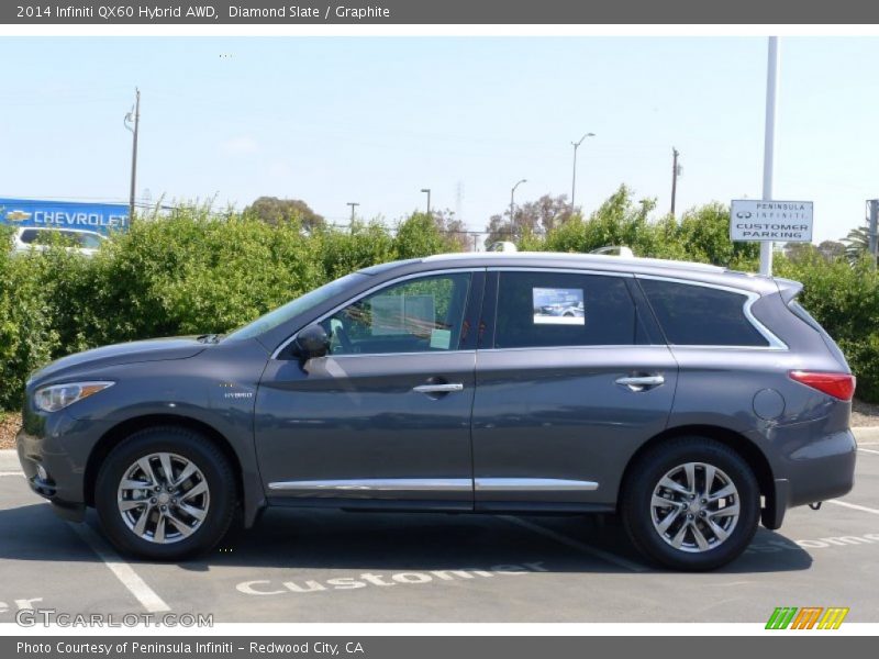 Diamond Slate / Graphite 2014 Infiniti QX60 Hybrid AWD