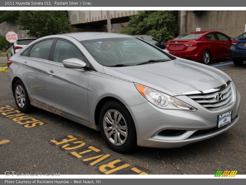 Radiant Silver / Gray 2011 Hyundai Sonata GLS