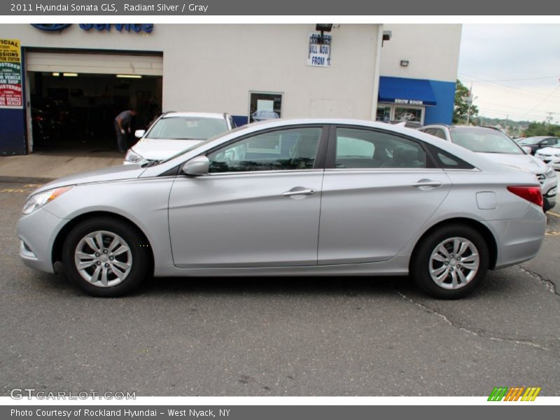 Radiant Silver / Gray 2011 Hyundai Sonata GLS