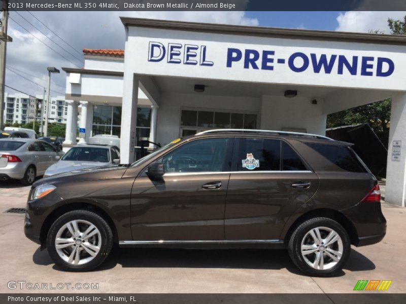 Dakota Brown Metallic / Almond Beige 2013 Mercedes-Benz ML 350 4Matic