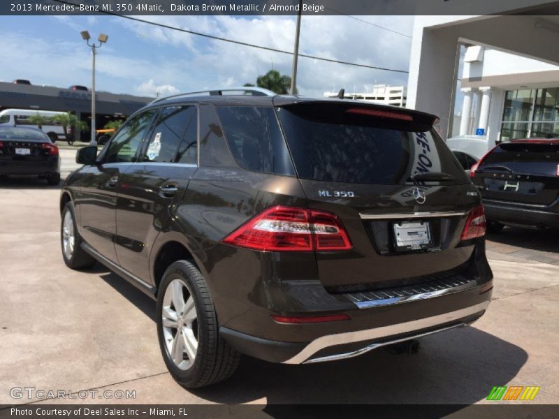 Dakota Brown Metallic / Almond Beige 2013 Mercedes-Benz ML 350 4Matic