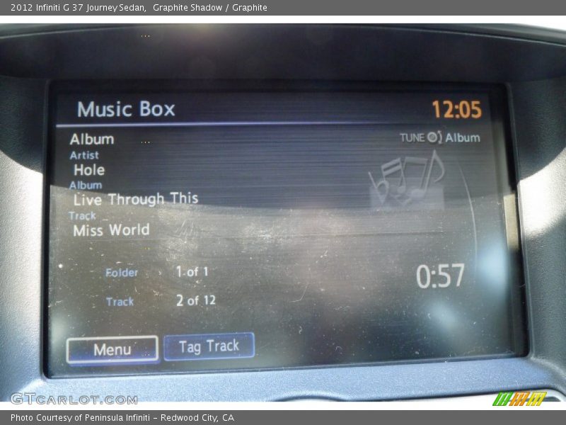 Graphite Shadow / Graphite 2012 Infiniti G 37 Journey Sedan
