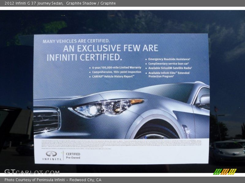 Graphite Shadow / Graphite 2012 Infiniti G 37 Journey Sedan