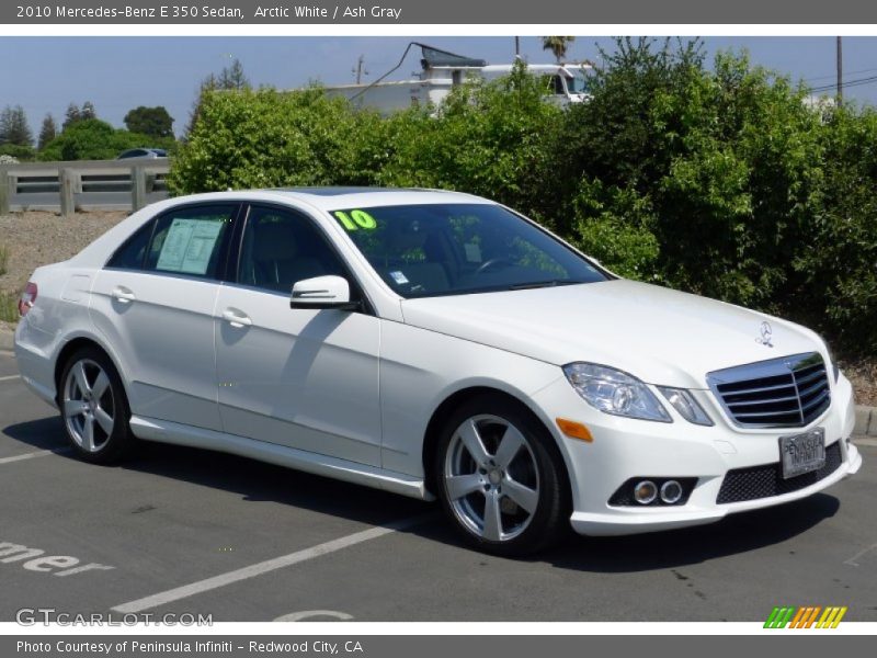 Arctic White / Ash Gray 2010 Mercedes-Benz E 350 Sedan