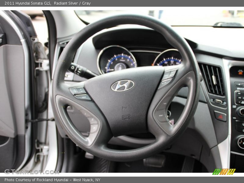 Radiant Silver / Gray 2011 Hyundai Sonata GLS