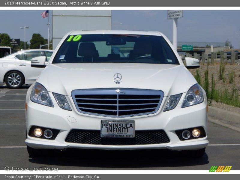 Arctic White / Ash Gray 2010 Mercedes-Benz E 350 Sedan