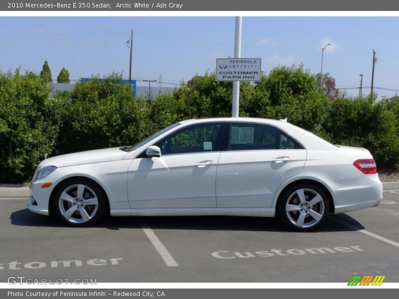 Arctic White / Ash Gray 2010 Mercedes-Benz E 350 Sedan