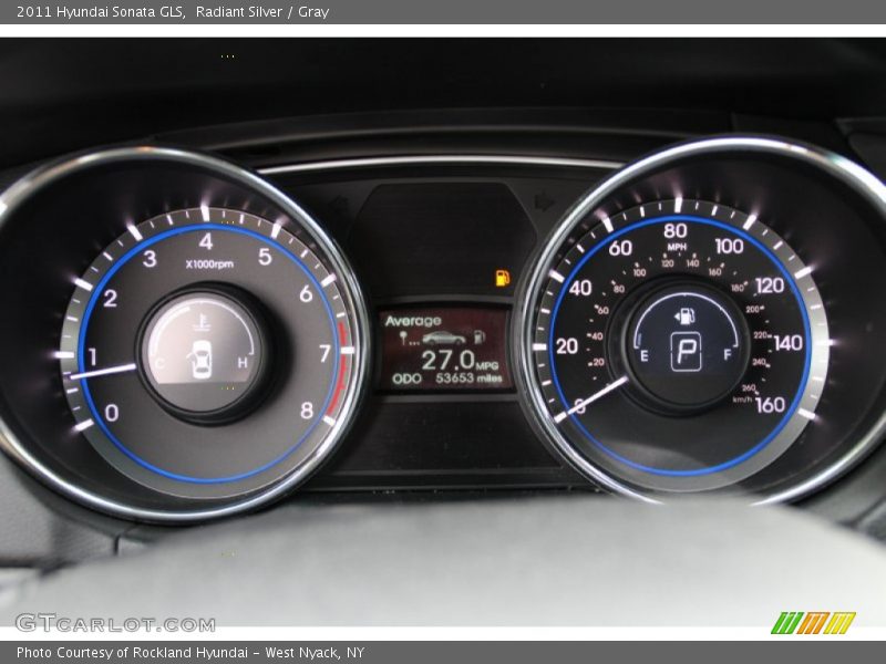 Radiant Silver / Gray 2011 Hyundai Sonata GLS