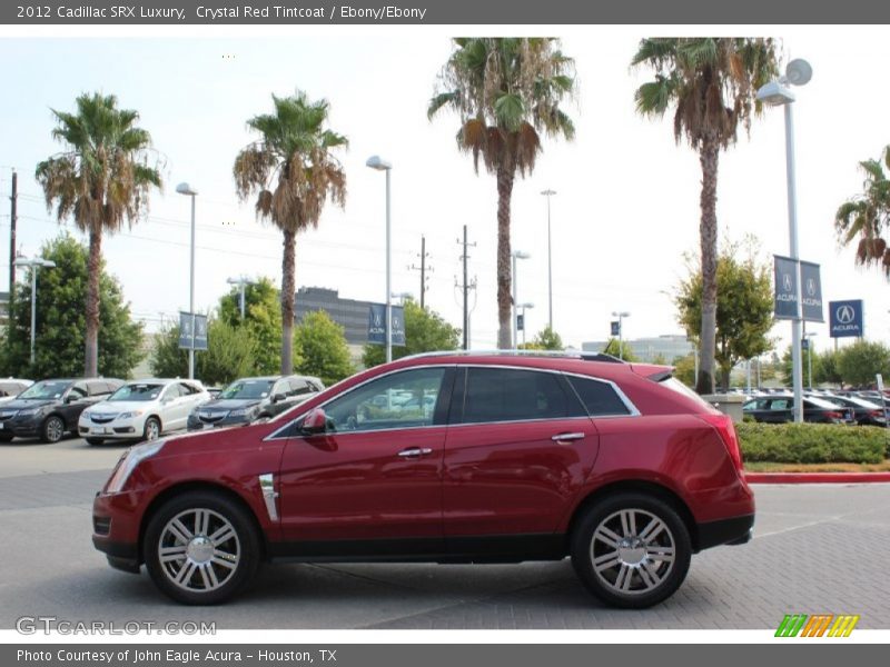 Crystal Red Tintcoat / Ebony/Ebony 2012 Cadillac SRX Luxury