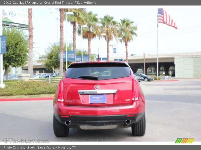 Crystal Red Tintcoat / Ebony/Ebony 2012 Cadillac SRX Luxury