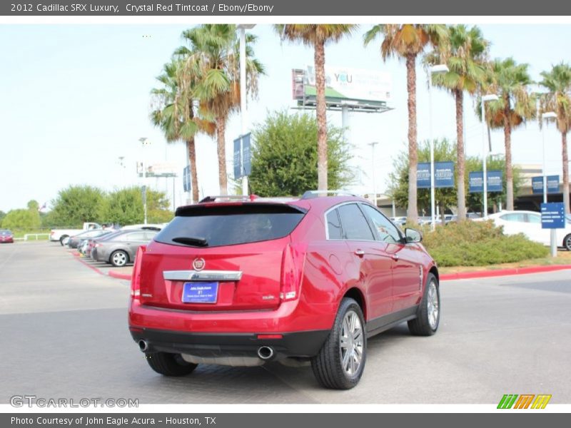 Crystal Red Tintcoat / Ebony/Ebony 2012 Cadillac SRX Luxury