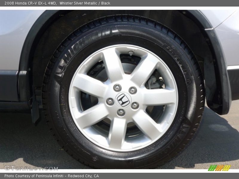 Whistler Silver Metallic / Black 2008 Honda CR-V EX-L 4WD