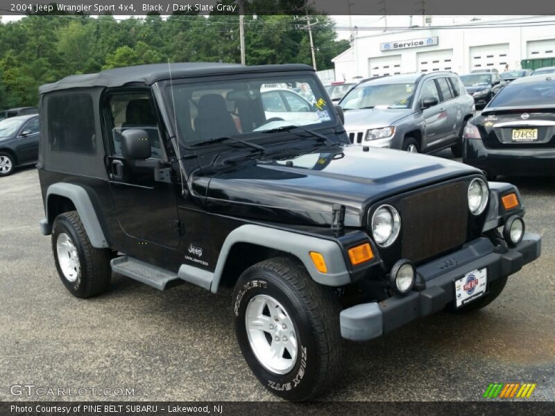 Black / Dark Slate Gray 2004 Jeep Wrangler Sport 4x4