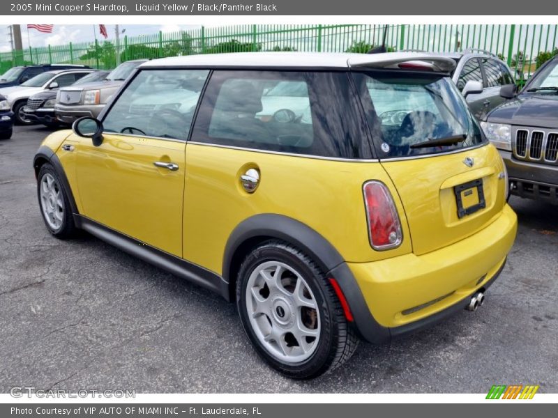 Liquid Yellow / Black/Panther Black 2005 Mini Cooper S Hardtop