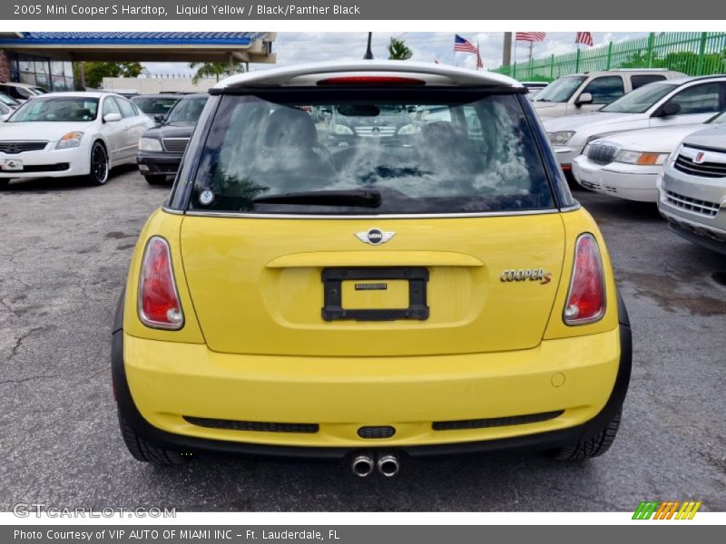 Liquid Yellow / Black/Panther Black 2005 Mini Cooper S Hardtop
